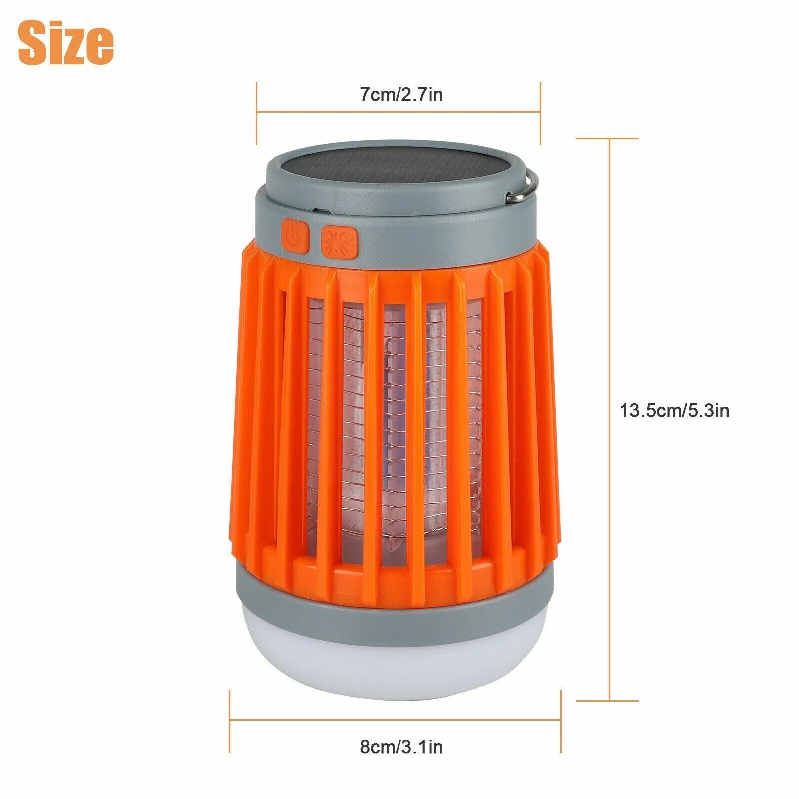 Powerful Portable Solar USB Mosquito Killer Lamp, Lanterns Solar Power USB Rechargeable, LED Flashlight, Outdoor Light for Camping